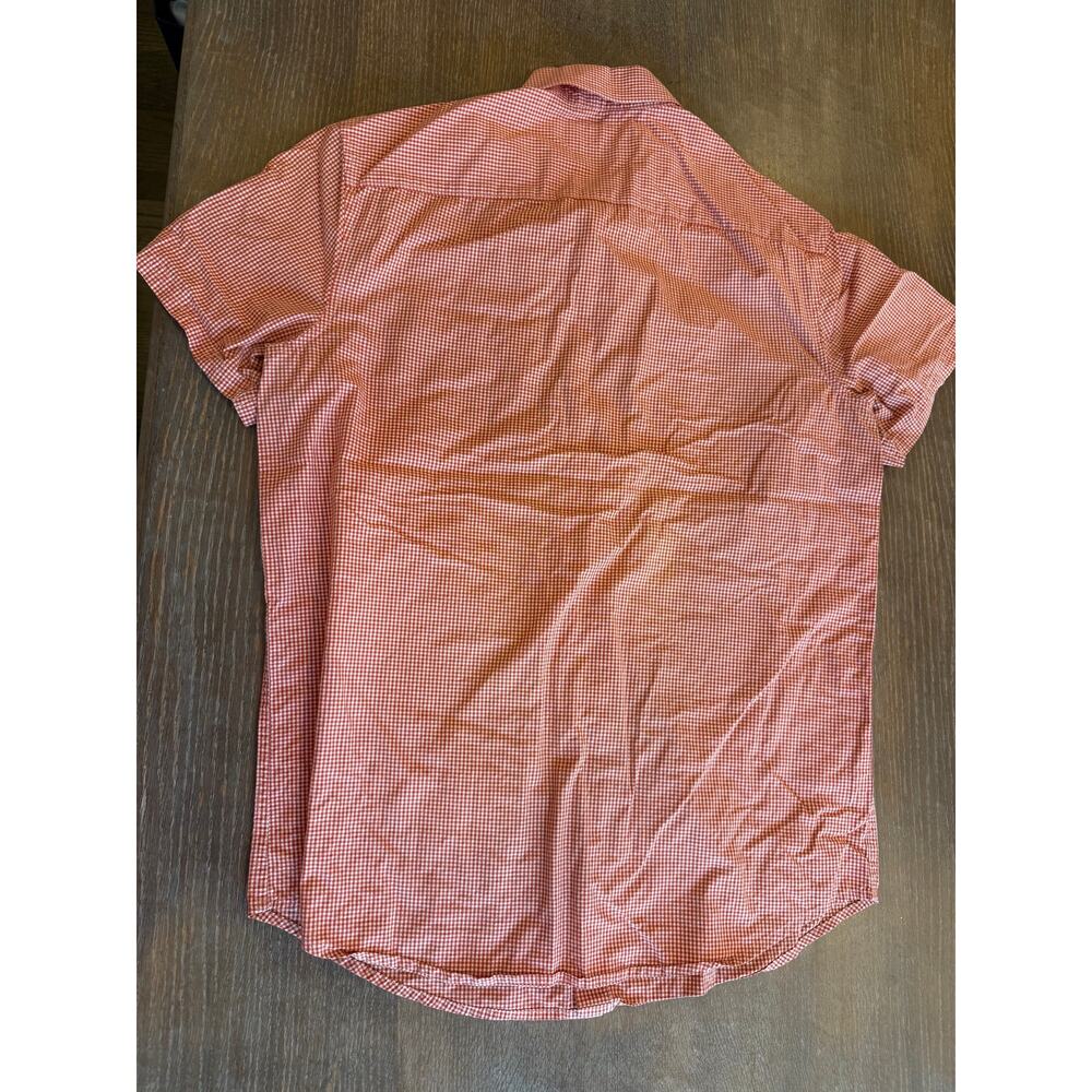 PENGUIN by Munsingwear Orange S/S Heritage Slim Fit Button Down Shirt Top M - Picture 2 of 6